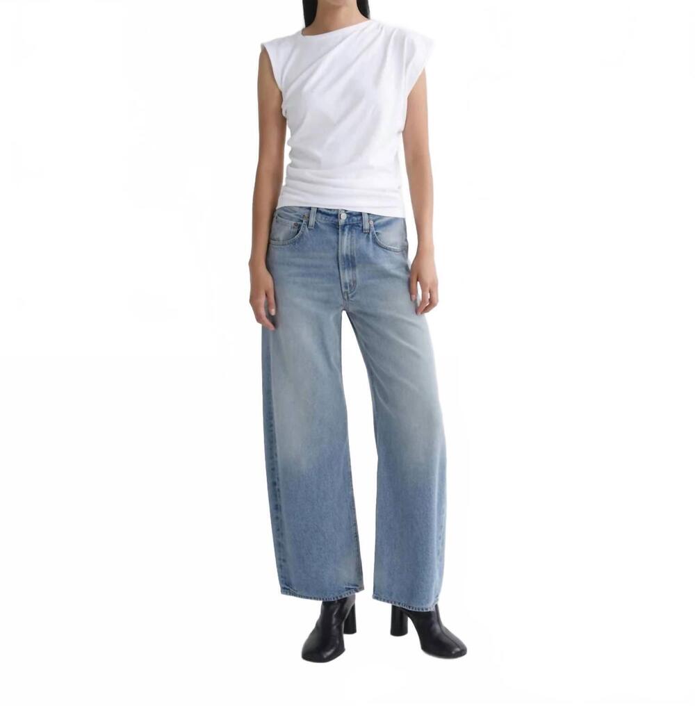 NEW AGOLDE low rise curve crop jeans in reset